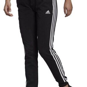 Adidas Women’s Track Pants Small Athletic Gym Black white stripes Running